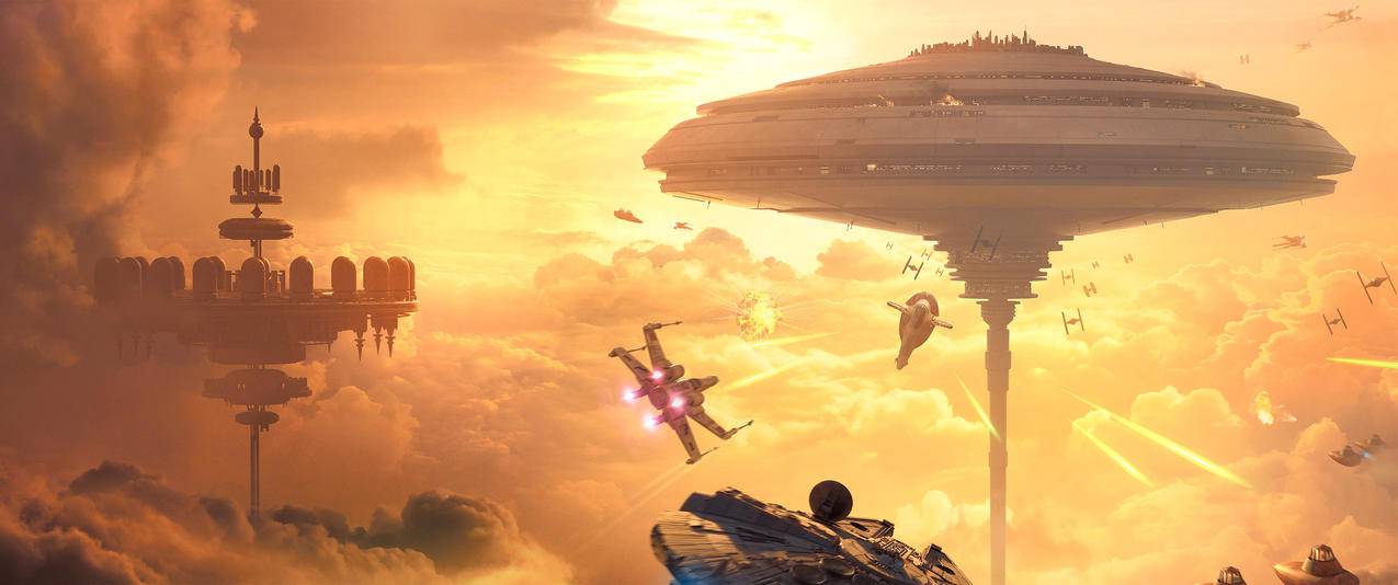 星球大战战场,Star,Wars,Battlefront_,Bespin,3440x1440壁纸