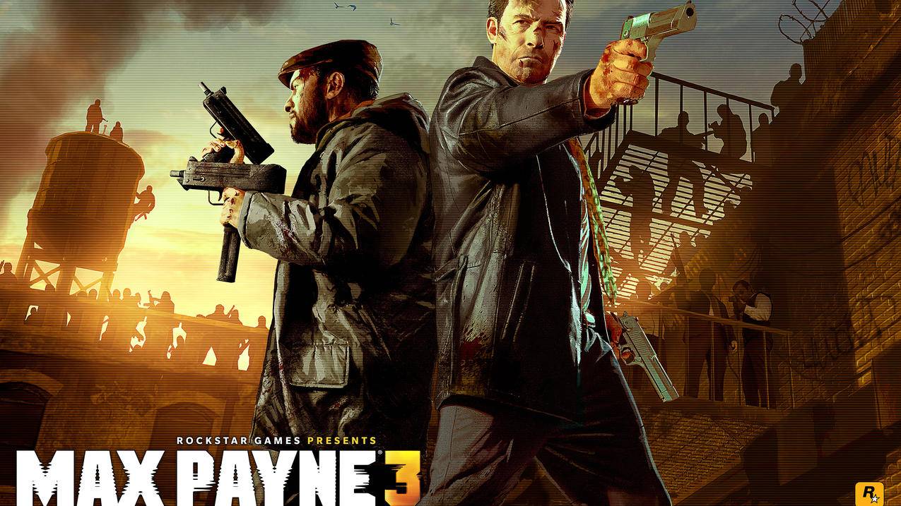 《马克思佩恩3,max,payne3》枪,烟,4K高清壁纸