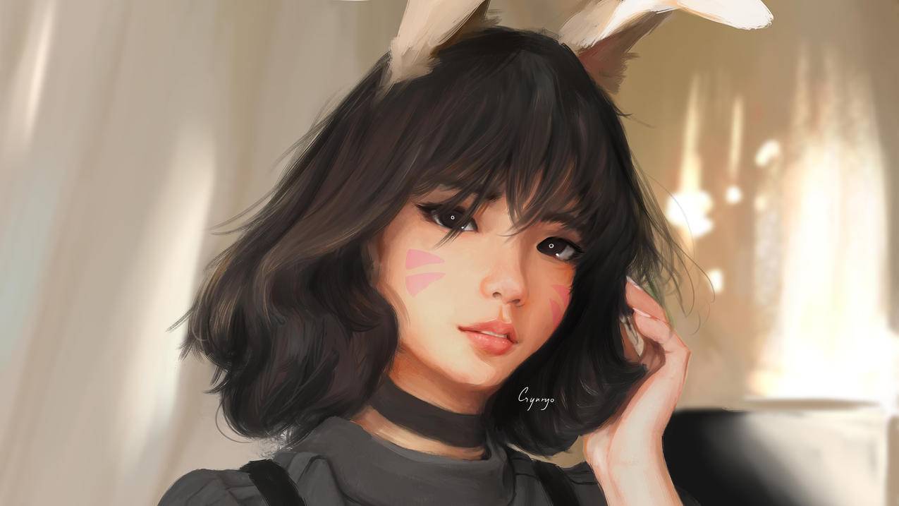 《守望先锋》D.VA,4K高清壁纸
