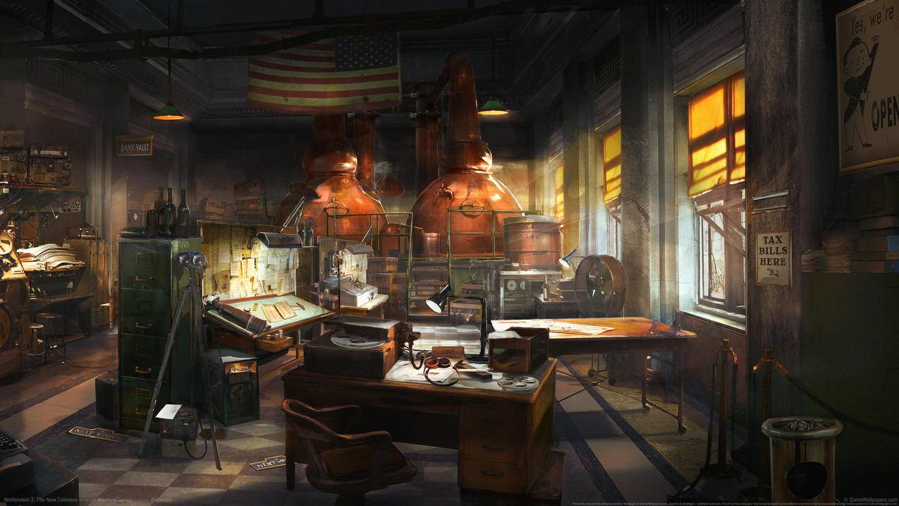 《德军总部2-wolfenstein,2》,4K高清壁纸