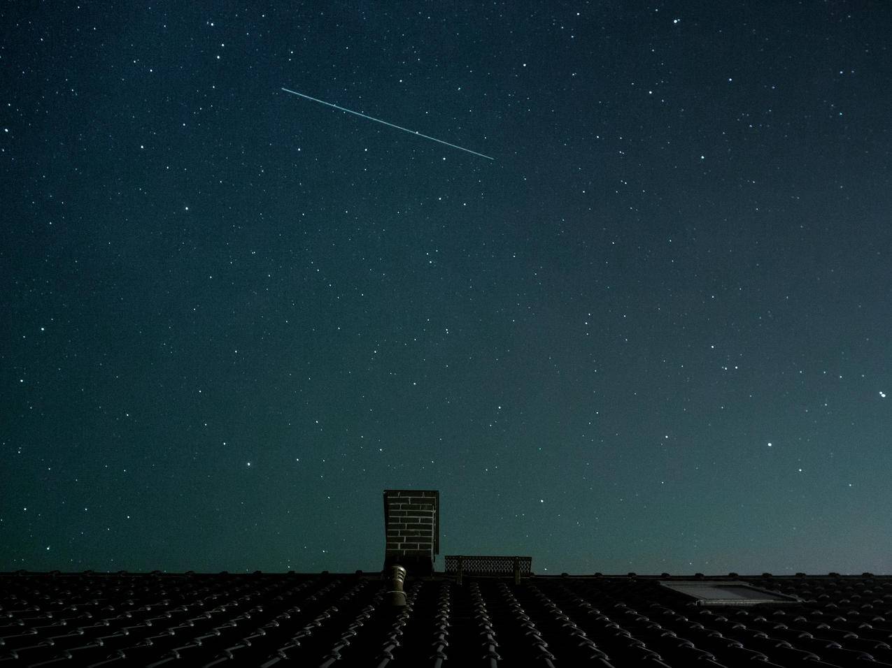 天空,夜晚,空间,房子cc0可商用高清大图