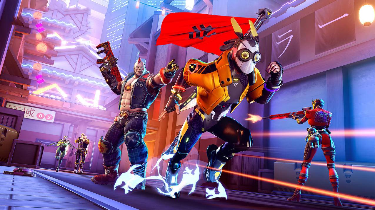 《暗影之枪战争-Shadowgun,War,Games》红旗,街道,面具,追赶,4K高清壁纸