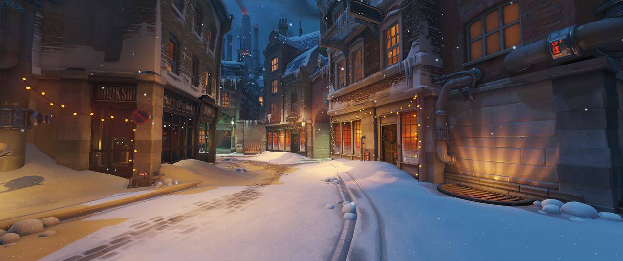 overwatch,守望先锋,城市街道,圣诞节,5K游戏壁纸