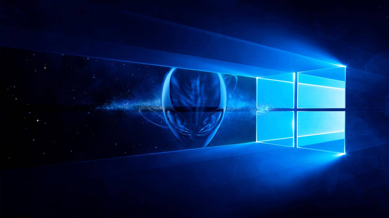 外星人,alienware,windows10,4k标志高清壁纸