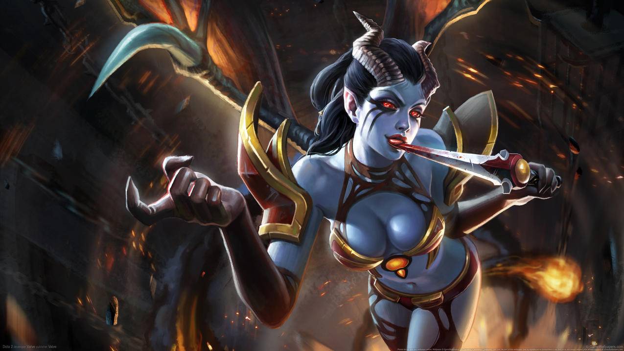 《刀塔2-dota2》,女孩子,4K游戏高清壁纸