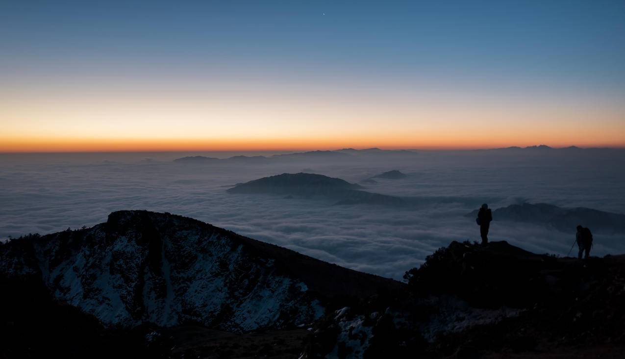 四川,牛背山,日出,云海风光,4k风景高清壁纸