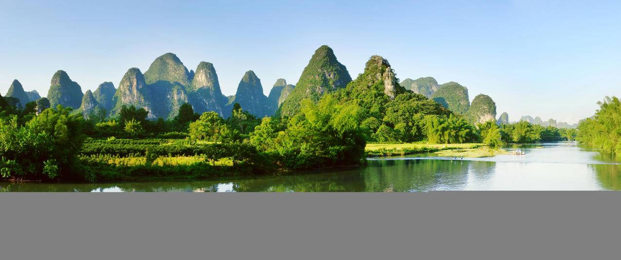 桂林山水风景3440x1440高清壁纸