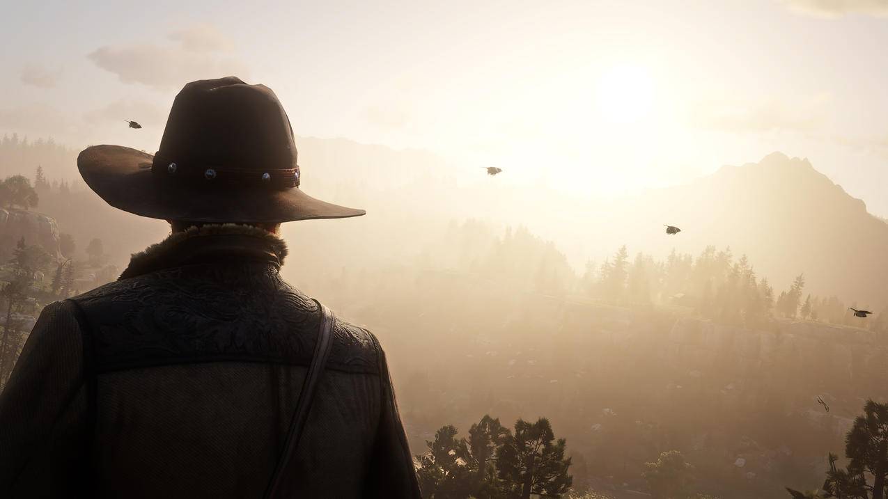 《荒野大镖客:救赎2-Red,Dead,Redemption2》太阳,4K高清壁纸