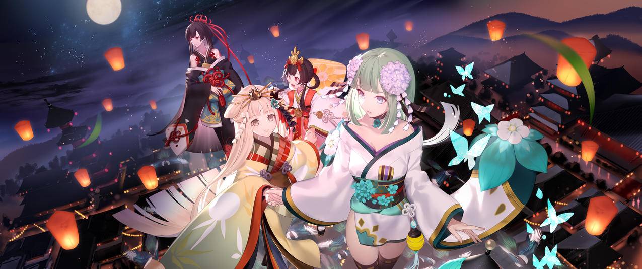 阴阳师,七夕3440x1440带鱼屏高清壁纸3440x1440动漫