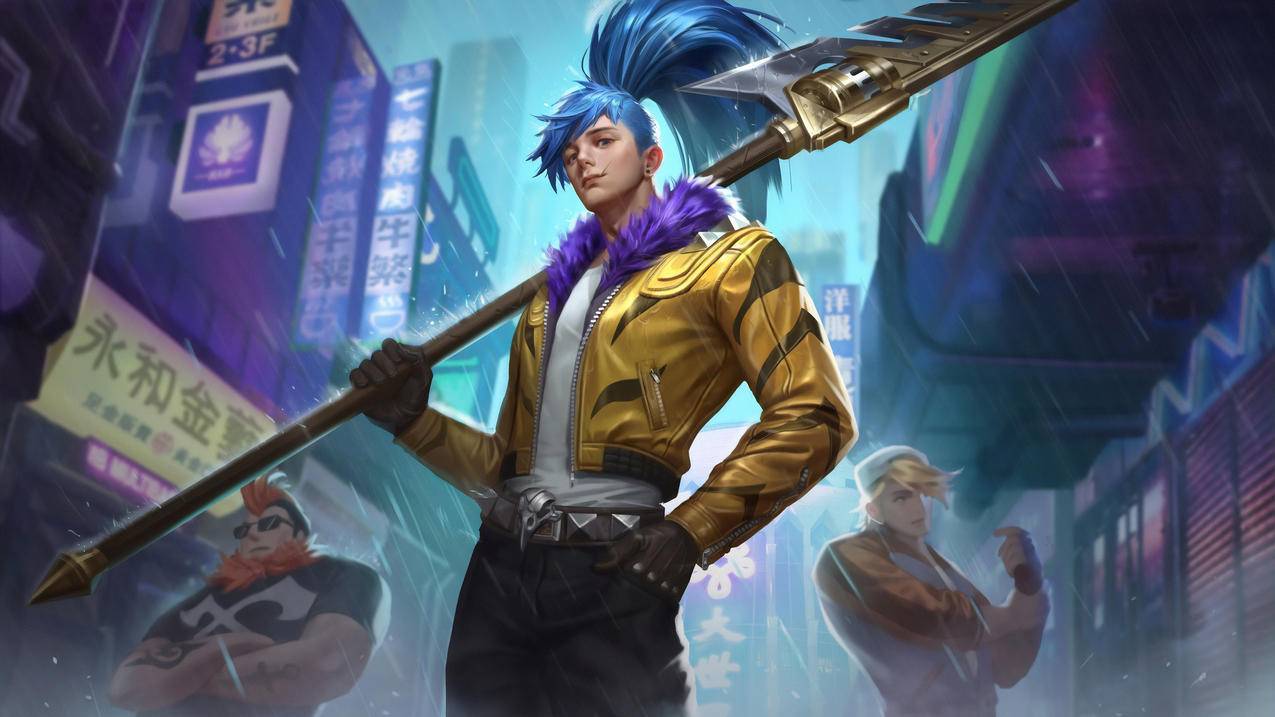 《王者荣耀King,glory》韩信,街头霸王,4K高清游戏壁纸