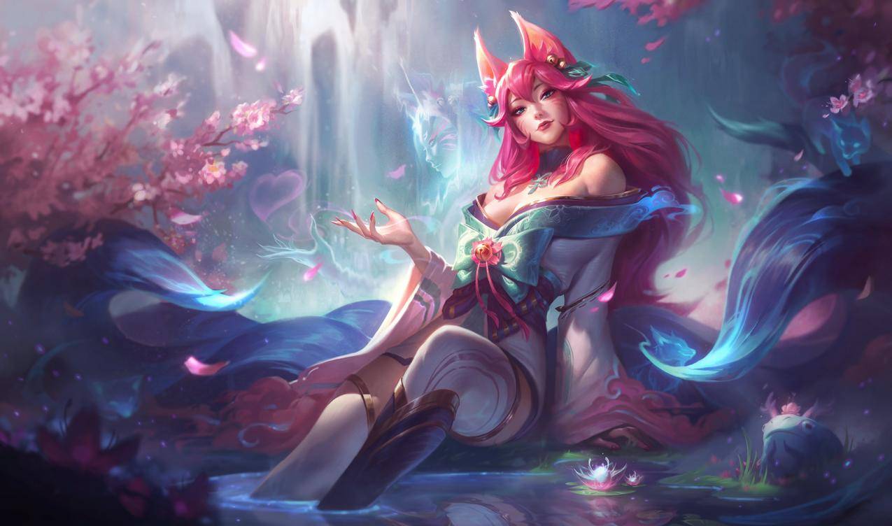 lol九尾妖狐,灵魂莲华,阿狸4k壁纸