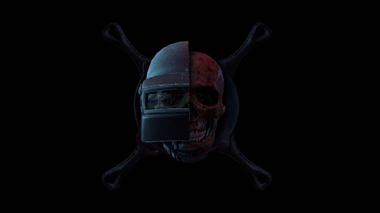 《绝地求生pubg》面具,血面,骨头,4K高清壁纸