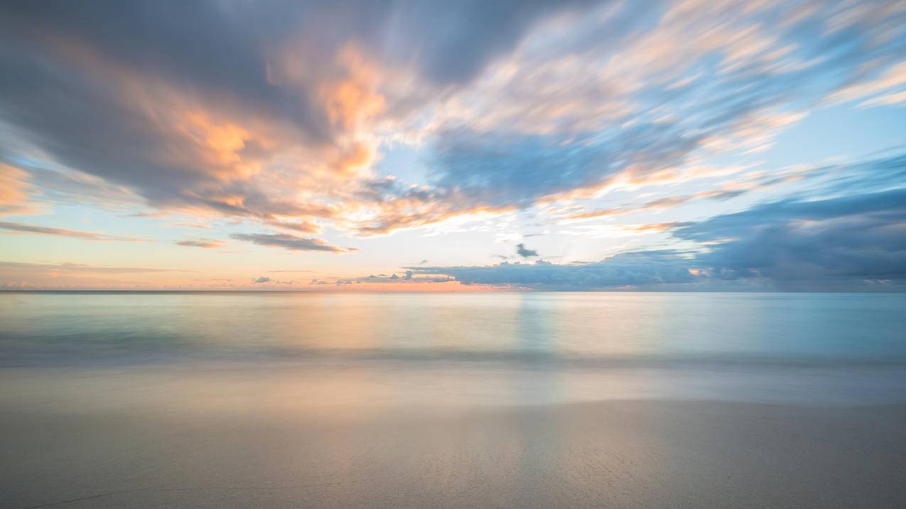 迈阿密的寂静海滩,4k风景高清壁纸