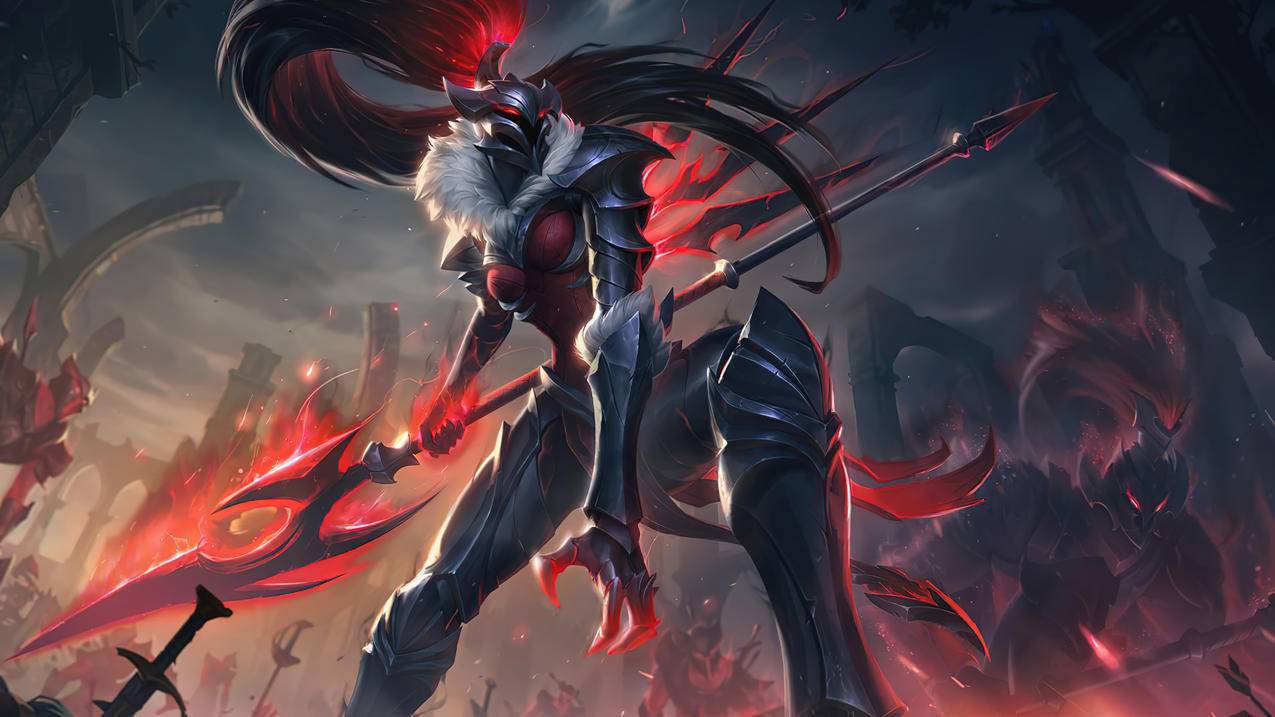 黑暗骑士-卡莉斯塔《英雄联盟LOL》2020,5K高清游戏壁纸