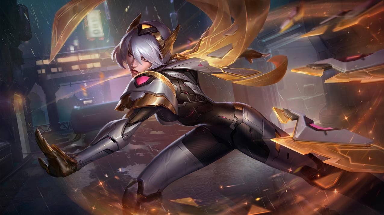 《LOL英雄联盟（刀锋舞者,源计划,正义,艾瑞莉娅）》2020,4K高清游戏壁纸