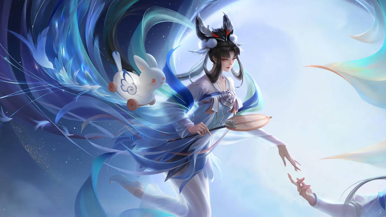 《王者荣耀》,如梦令-嫦娥,4K游戏高清壁纸