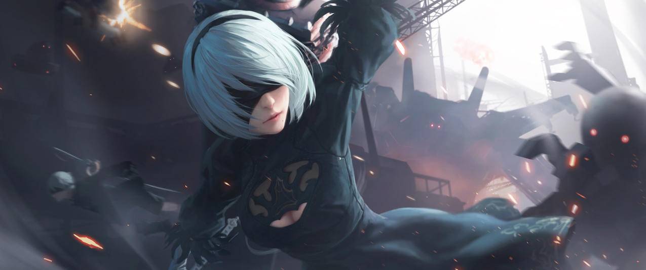 尼尔机械纪元2b,3440x1440壁纸