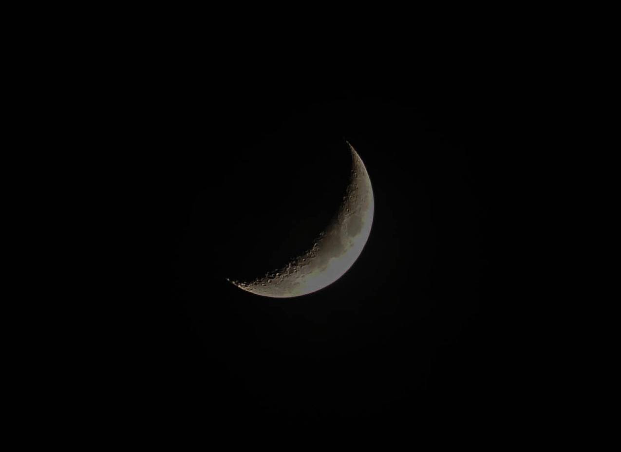 夜晚,黑暗,月亮,切片cc0可商用图片