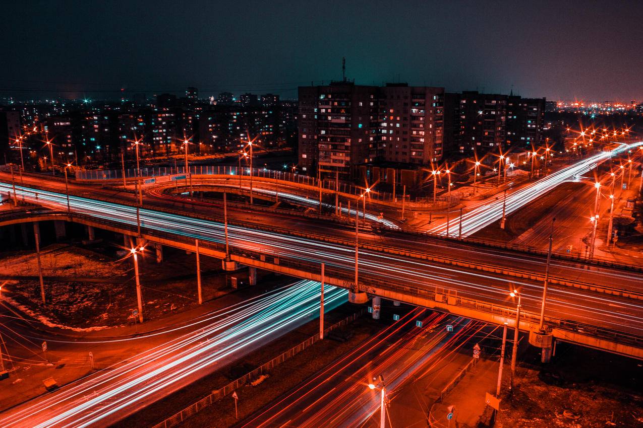 道路时间推移摄影