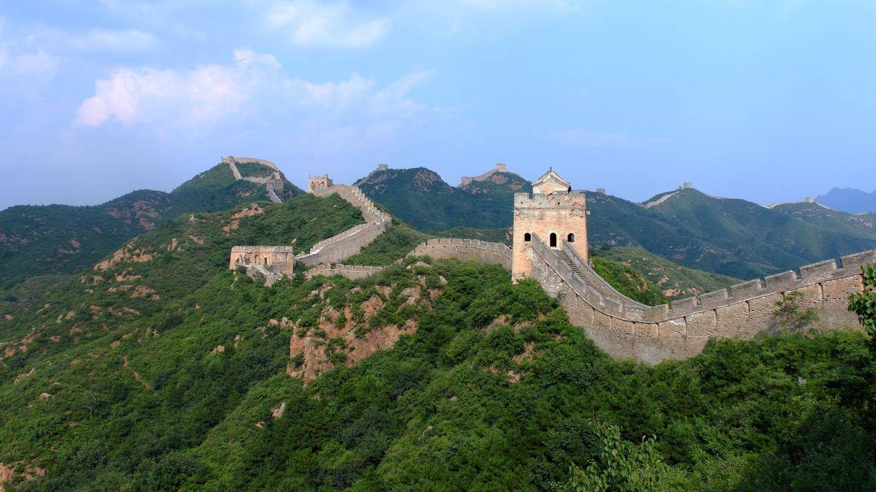 金山岭,北京长城风景4K壁纸