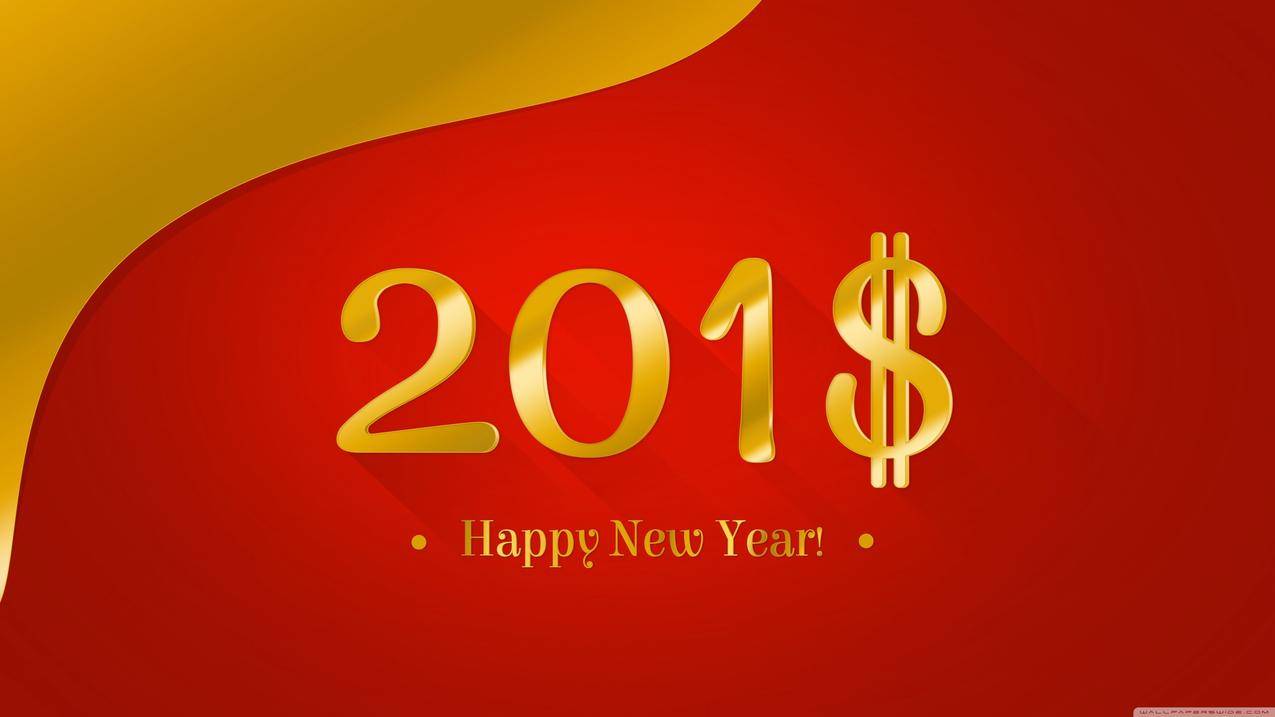 新年,2018,红色,欢喜,背景图片