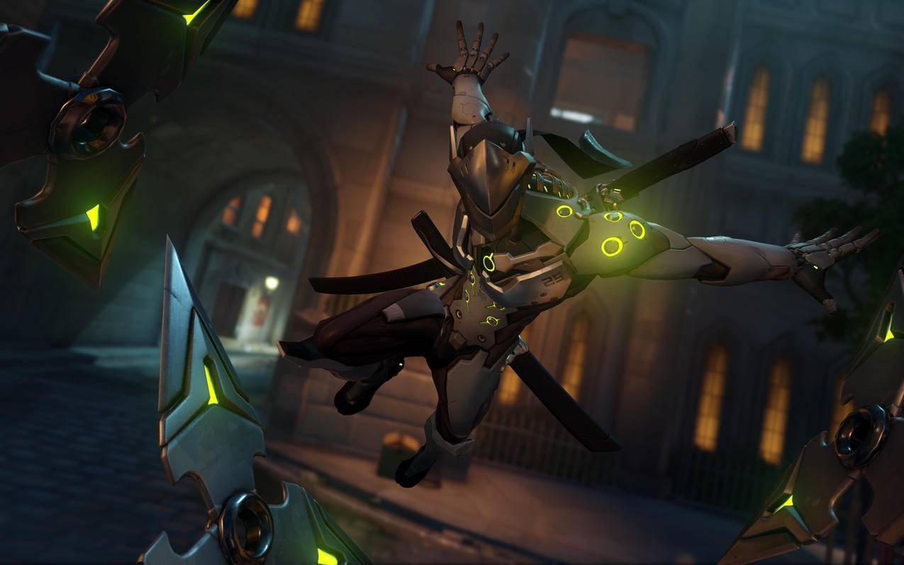 Overwatch,守望先锋,剑,面罩,头盔,源氏4k高清壁纸