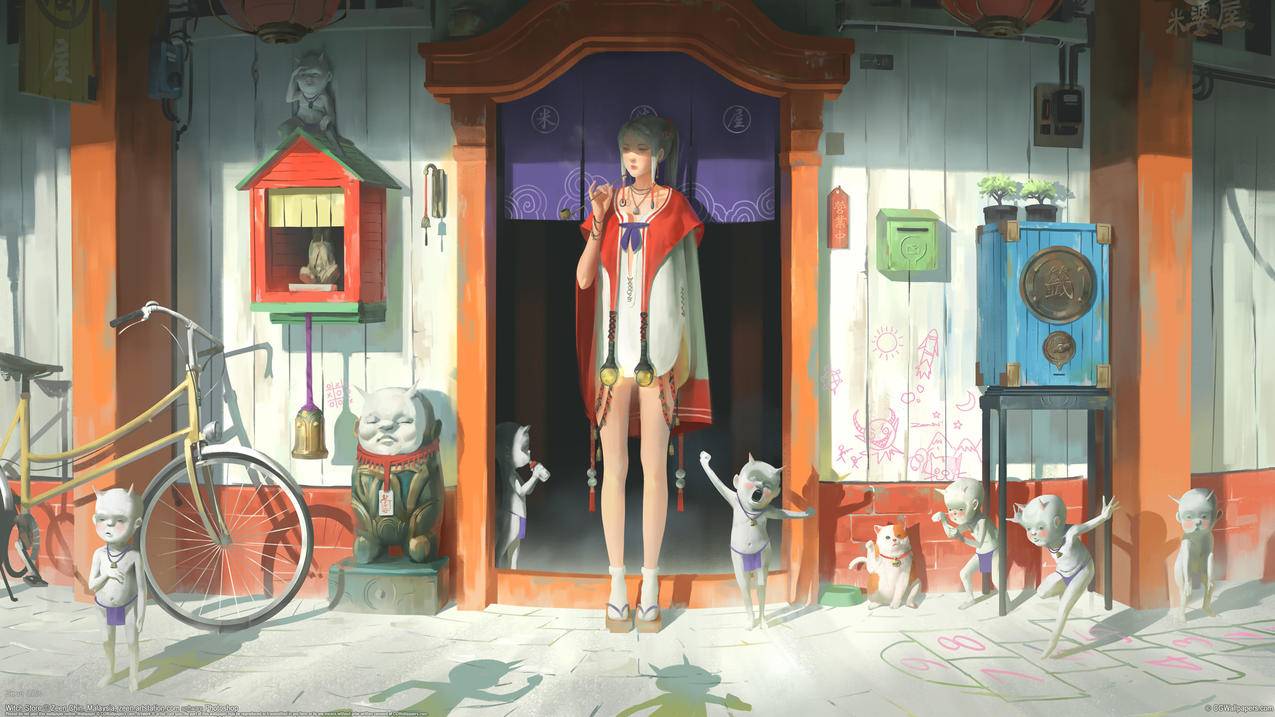 女巫商店,4K高清动漫壁纸