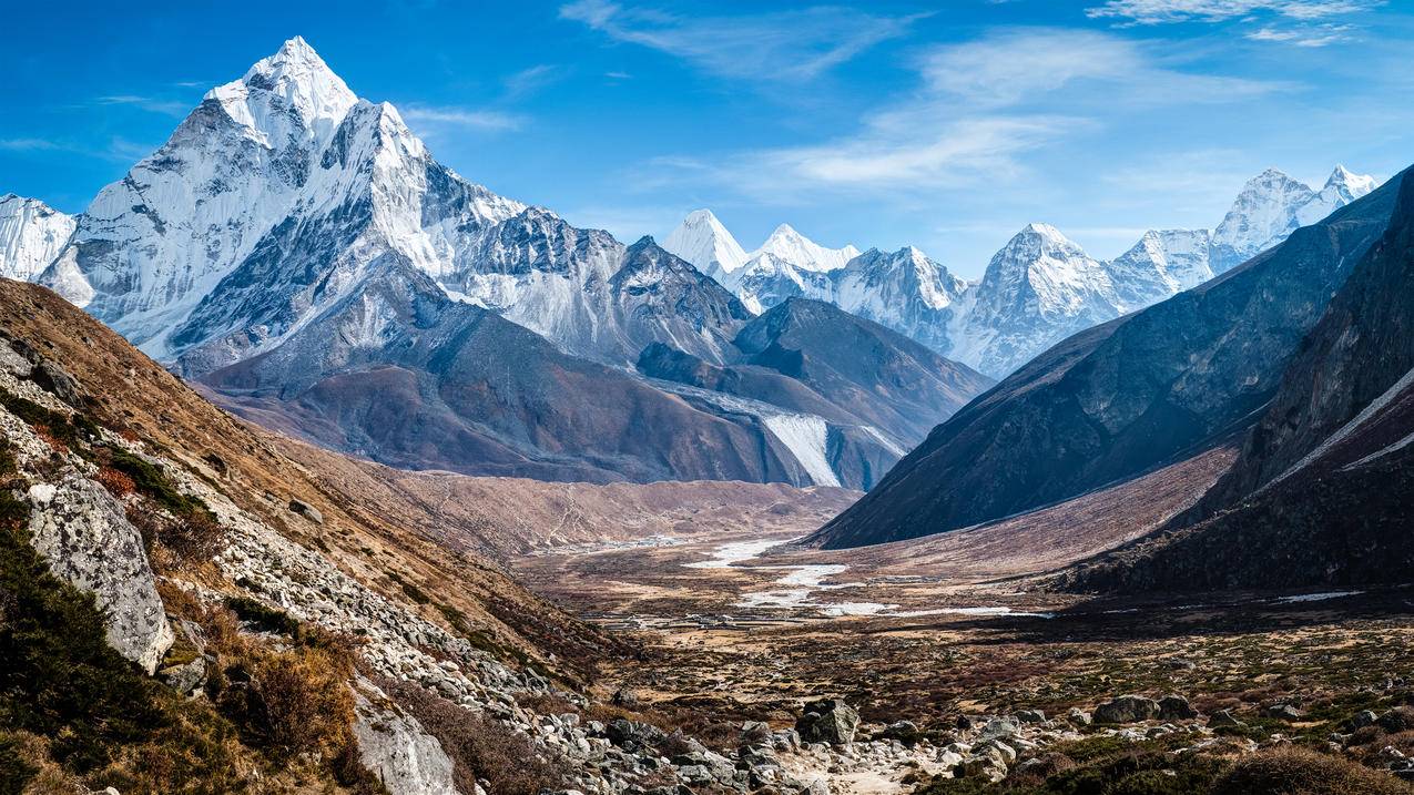 阿玛达布朗峰风景,4K高清壁纸