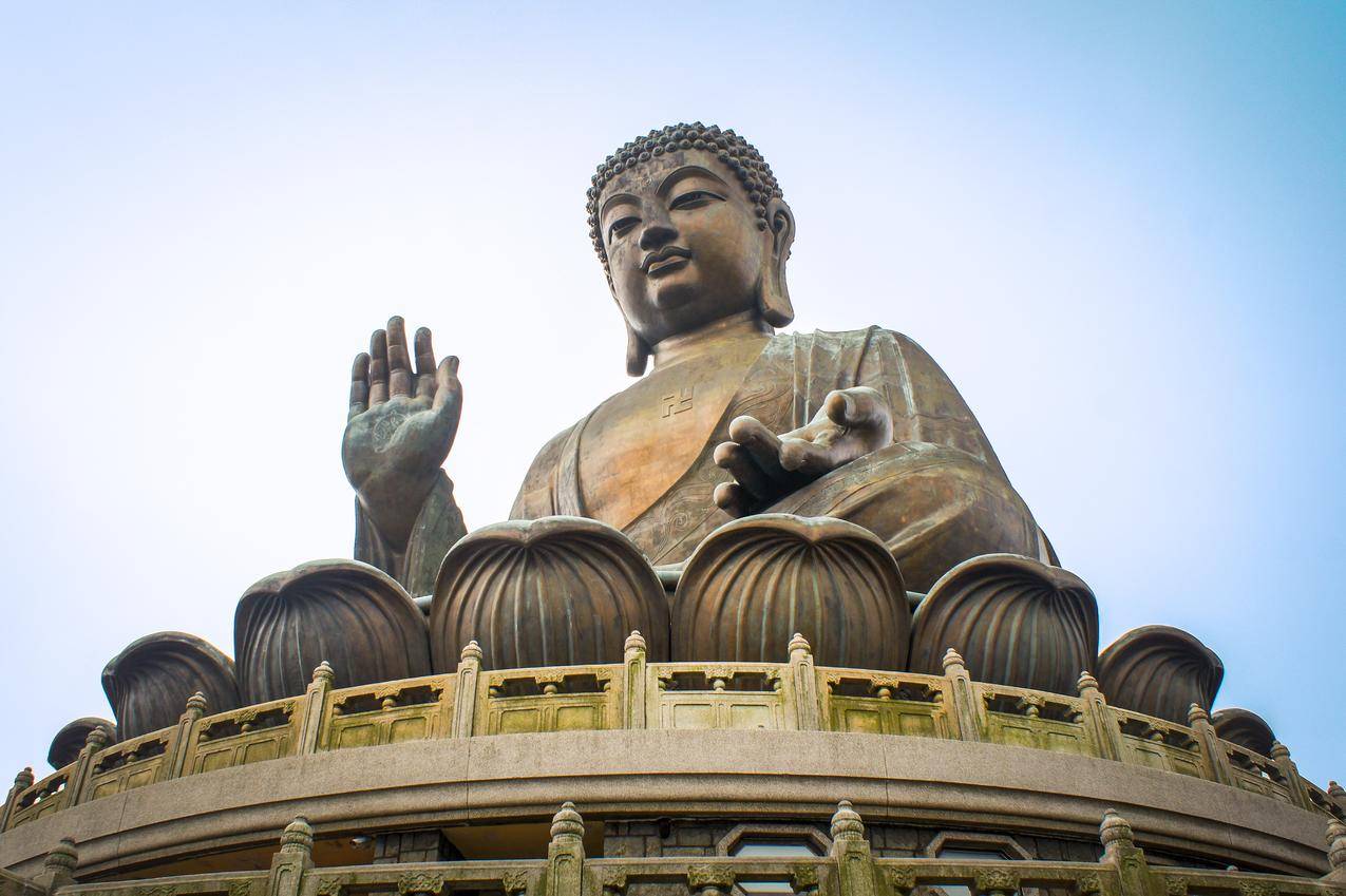 香港,大屿山,大佛雕像,4k壁纸图片