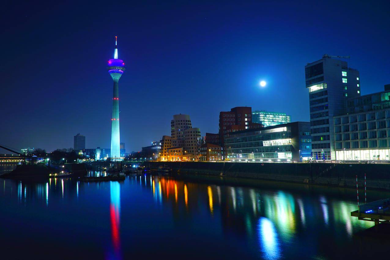 城市,天空,地标,夜晚cc0可商用图片
