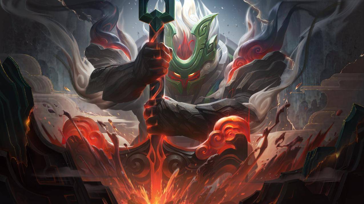 山海绘卷-诺提勒斯《lol英雄联盟》2021,4K超清桌面壁纸,4K高清壁纸