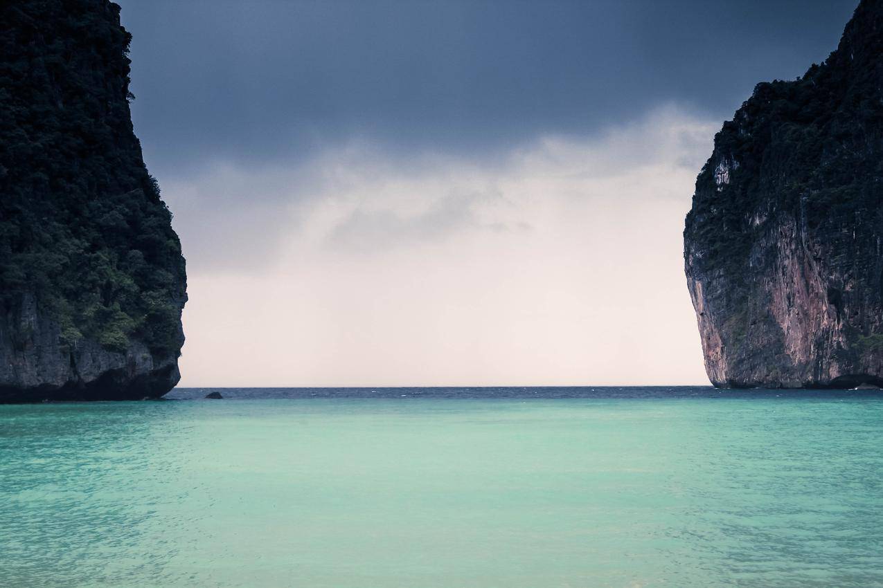 风景,海洋,天蓝,4k壁纸
