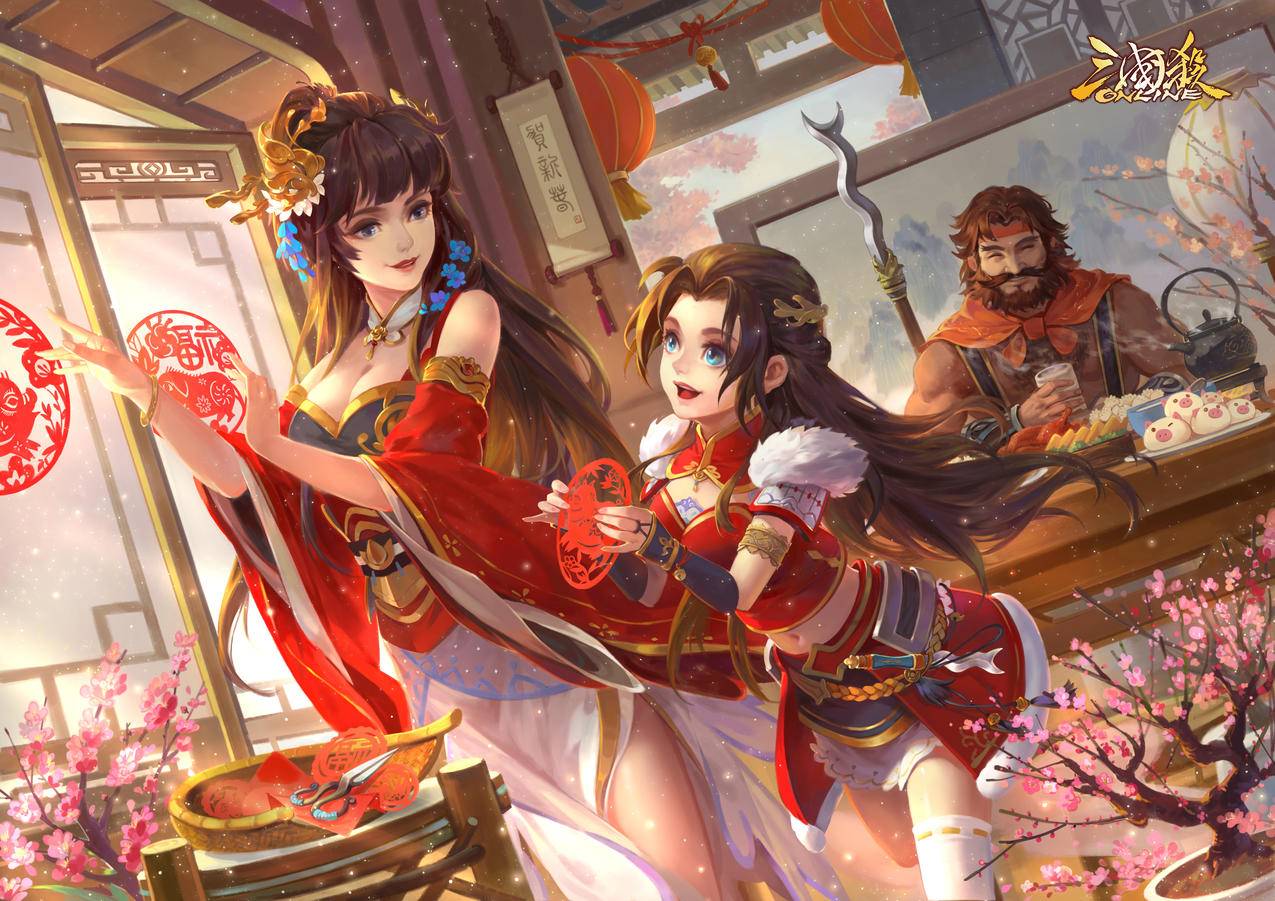 三国杀,星春侯福,SP张星彩,夏侯氏高清3k壁纸