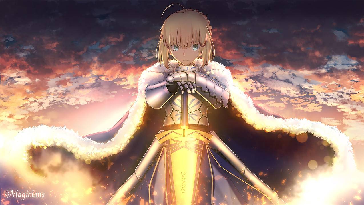 吾王,saber,4K动漫高清壁纸