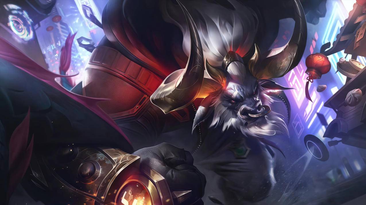 福牛守护者-阿利斯塔《英雄联盟LOL》2021,4K高清游戏壁纸,4K高清壁纸