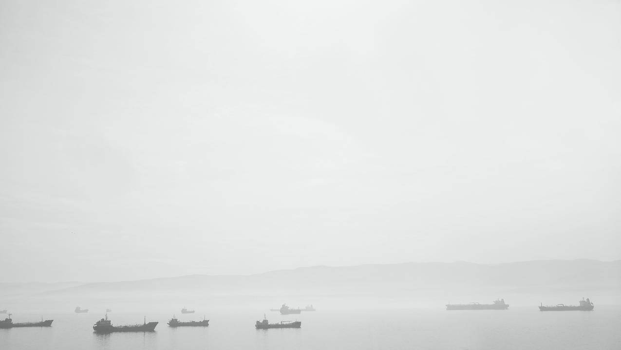 船,航行,大海,清晨,5k壁纸