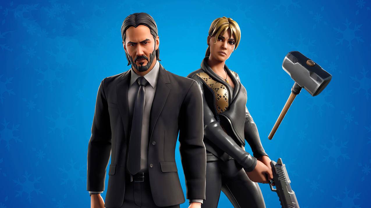 《堡垒之夜-Fortntie》西装,锤子,金发夹克男孩,4K高清壁纸