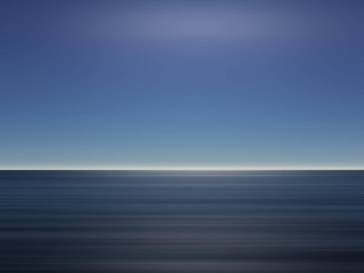 海平面,天蓝,超清壁纸