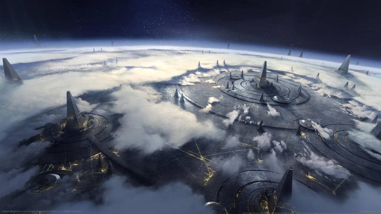 《群星,巨型公司-Stellaris MegaCorp》巨大,基地,4K高清壁纸
