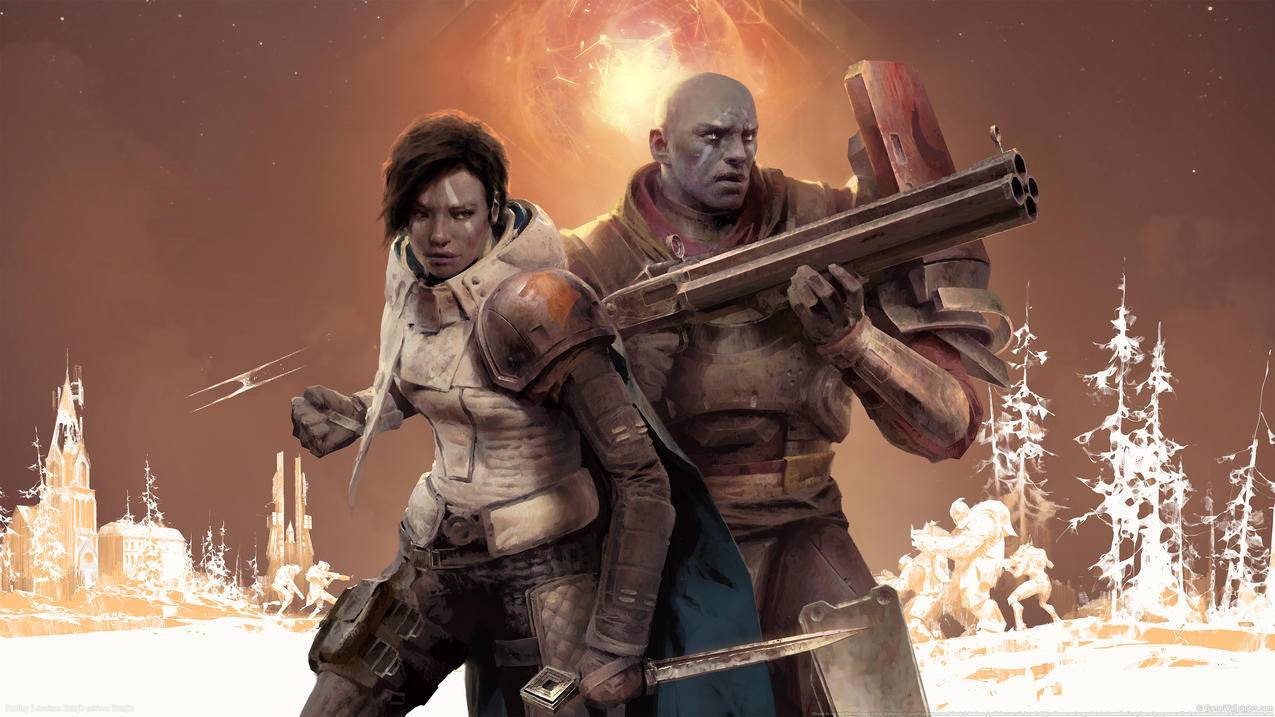 《命运2,destiny2》太阳,雪,冬天,4K游戏高清壁纸