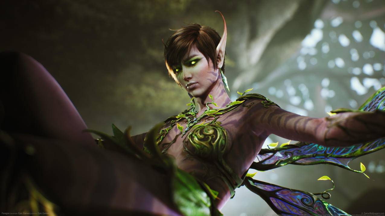 《虚幻争霸,Paragon》植物,精灵,翅膀,4K高清壁纸