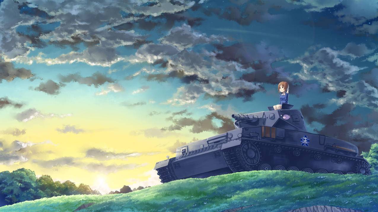 少女与战车,4k高清壁纸