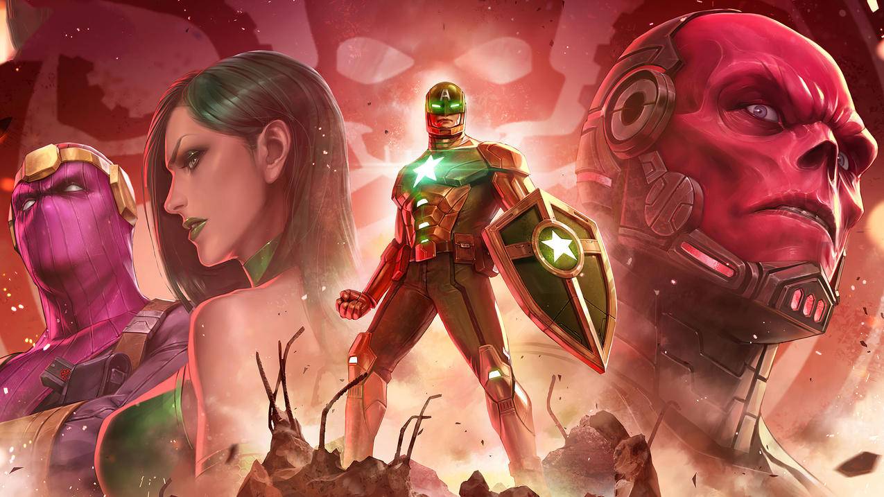 《漫威未来之战-marvel,future,fight》美国队长,4K高清壁纸