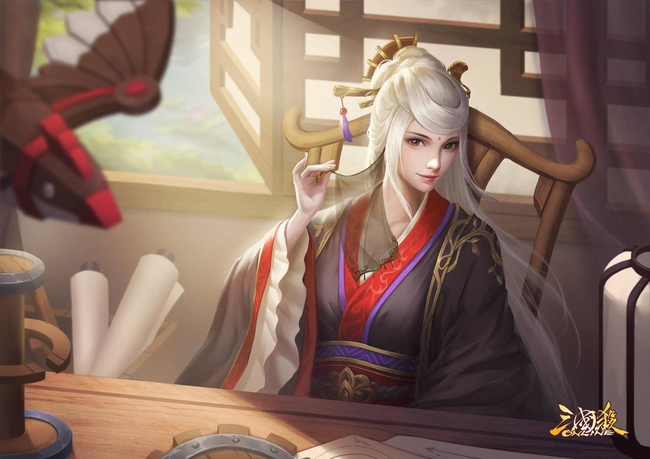 三国杀,容貌初现SP黄月英4k高清壁纸