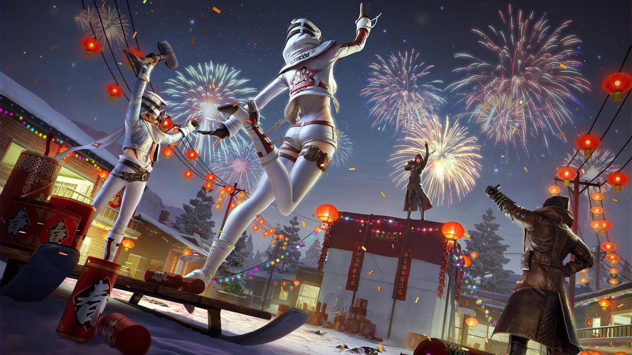 《绝地求生大逃杀（PUBG,Mobile）》2020除夕春节,4K高清游戏壁纸