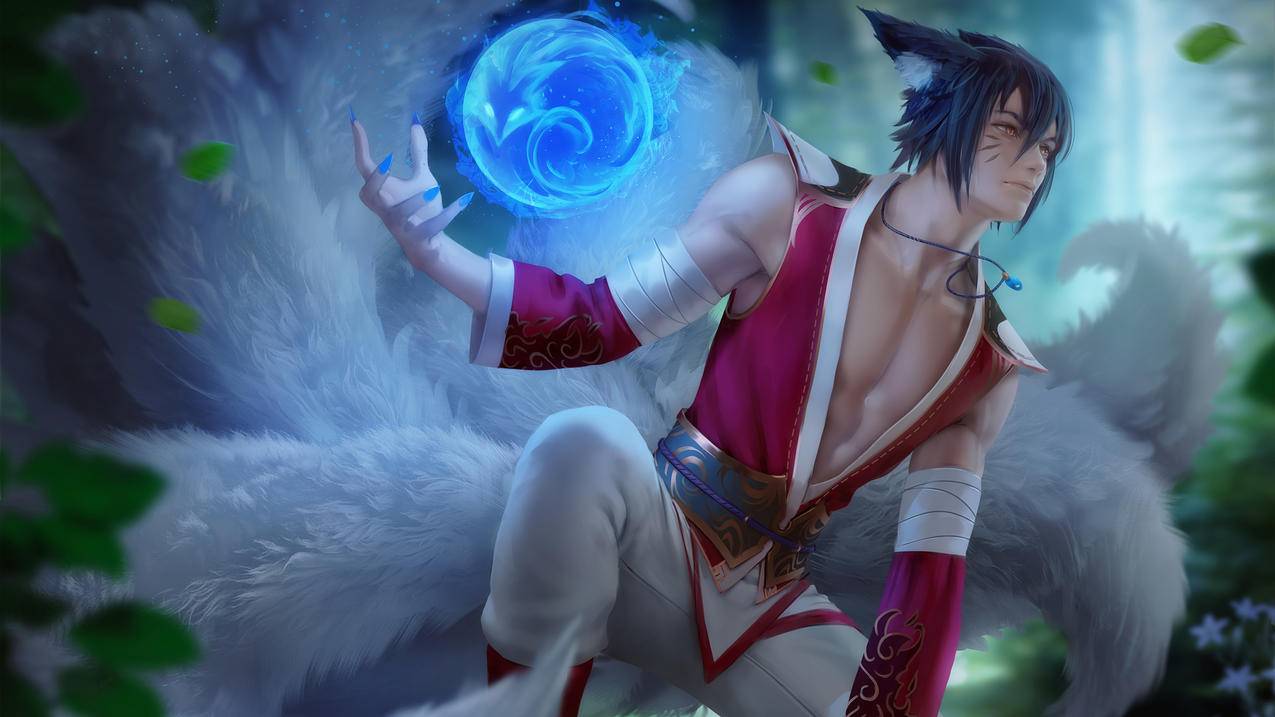《英雄联盟LOL（英雄联盟,男版,阿狸）》2020,4K游戏高清壁纸