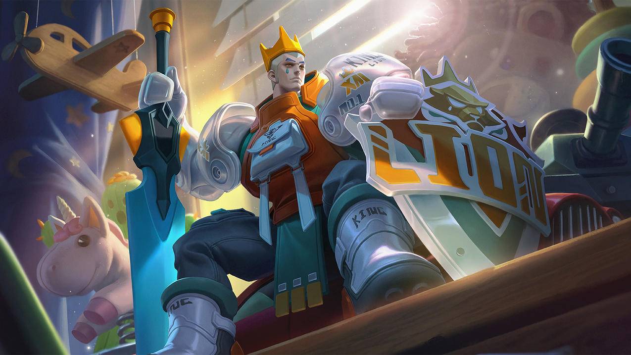 潮玩骑士王-亚瑟《王者荣耀》2021,4K高清壁纸,4K高清壁纸