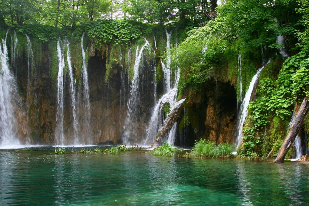 瀑布,自然风景,4K壁纸