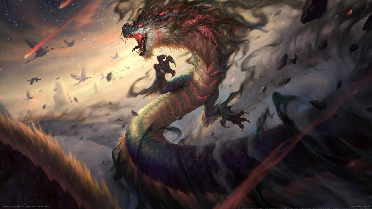 龙Smite神之浩劫4k游戏壁纸3840x2160