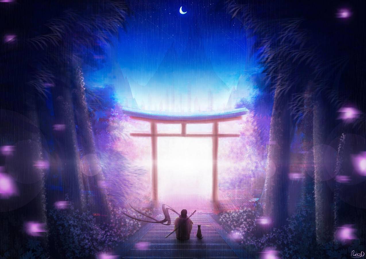 我唯一的朋友,4k插画风景壁纸